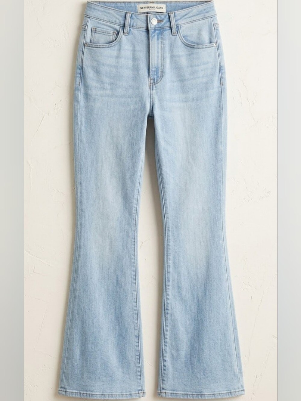 Abercrombie & Fitch Light Blue High-Rise Flare Jeans